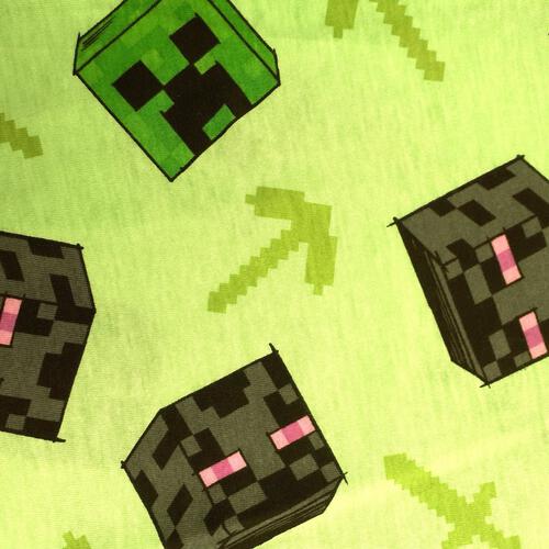 マインクラフト 天竺長袖パジャマ＋半袖Ｔシャツセット パジャマ グリーン&times;110cm ベビーザらス限定