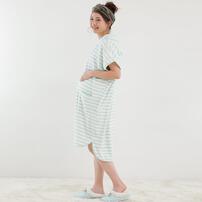 バスローブポンチョ（グリーン）(グリーン×M-L)