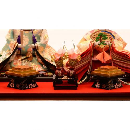 【雛人形】ケース飾り 親王飾り「格子に霞桜六角アクリル」  (322135)ひな人形 ひな祭り おしゃれ トイザらス・ベビーザらス限定【メーカー直送】