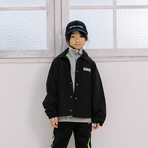 BEYBLADE X コーチジャケット 裏メッシュ ベイブレード エックス ブラック&times;130cm ベビーザらス限定