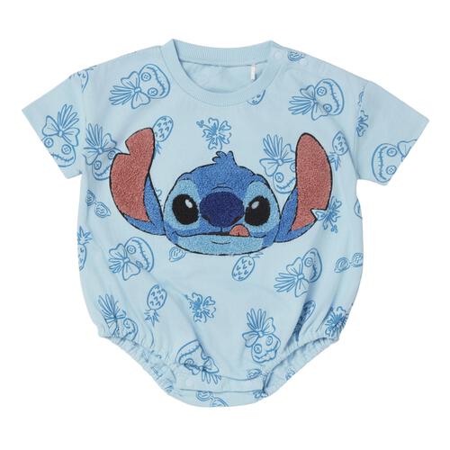 Disney ディズニー 半袖ボディスーツ ドッカン サガラ スティッチ サックス&times;80cm ベビーザらス限定