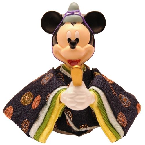 雛人形】【限定】ディズニー ミッキー＆ミニー丸形ケース 親王 ケース