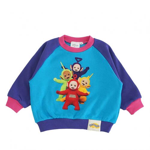 【お1人様1点限り】【テレタビーズ】ラグラントレーナー ブルー×80cm