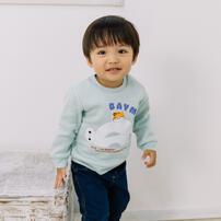 Disney ディズニー ベイマックス 長袖デイリートレーナー 起毛 ミント&times;95cm