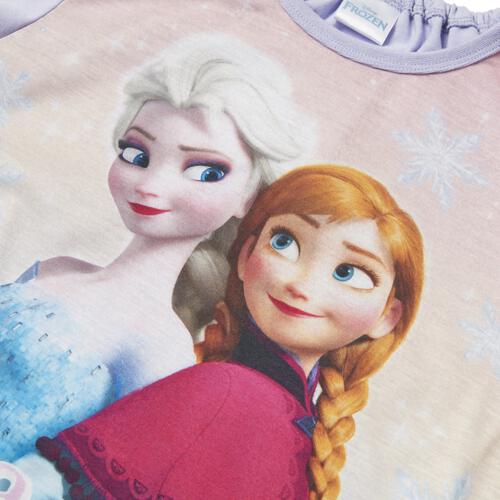 Disney ディズニー アナと雪の女王 ナイトドレス  フリル付き パープル&times;120cm