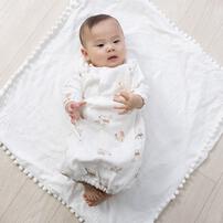 SNOOPY スヌーピー 新生児2WAYドレス 長袖 ダブルガーゼ ベビーザらス限定