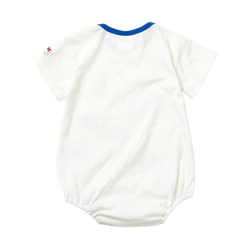 MLB ワッペン半袖ボディスーツ  ドジャース オフホワイト&times;70cm  ベビーザらス限定 赤ちゃん 出産準備 出産祝い ベビー服 子供服