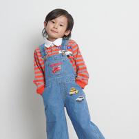 【TOMICA kie_158さんプロデュース】TOMICA トミカ オーバーオール デニム ブルー×110cm