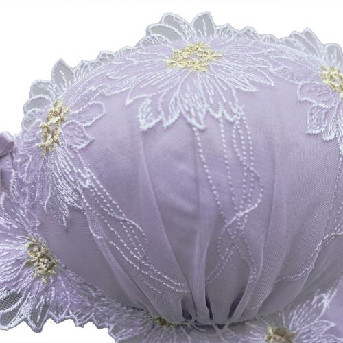 Petit jouet for maternity プティジュエット ベベシェリ 授乳ブラ デイジー(ラベンダー×L MU) ベビーザらス限定