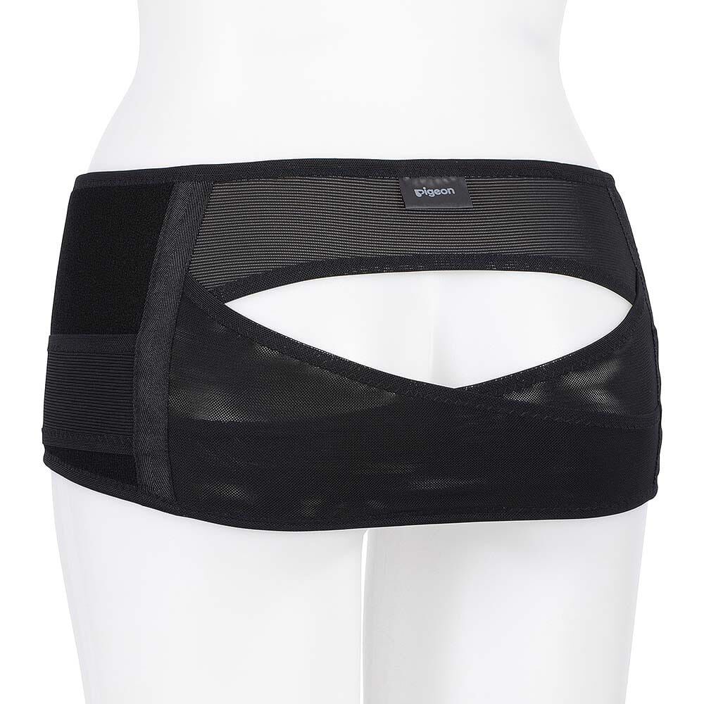 守って締める ふわキュット産後の骨盤ベルト 帝王切開対応 (ブラック