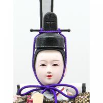 【雛人形】ケース親王飾り「桜刺繍茶ぼかしアクリル」（322125）