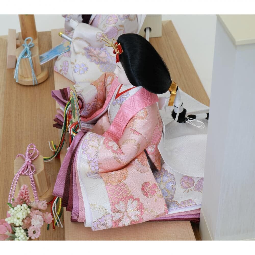 雛人形】ケース飾り 親王飾り「ブーケパノラマアクリル」ひな人形