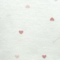 2枚組 抗菌半袖シャツ肌着 フライス ハート ピンク×90cm