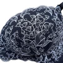 Petit jouet for maternity プティジュエット ベベシェリ 授乳ブラ スズラン(ネイビー×L MU) ベビーザらス限定