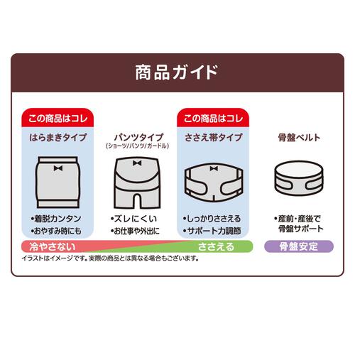 ムレにくいはじめてママの妊婦帯セット ブラック Ｍ&minus;Ｌサイズ