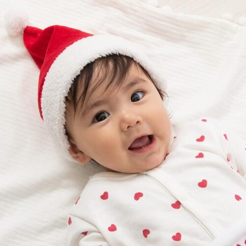 クリスマス 女の子 男の子キッズ 子供 サンタ サンタクロース 衣装 サンタ帽子 ミニ レッド&times;44-46cm ベビーザらス限定