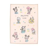 Disney プレミアムひざ掛け毛布 ベビーミッキー クリーム 70×100cm
