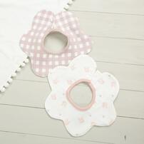 360度スタイ 2枚組 うさぎ柄(ピンク×Free) ベビーザらス限定