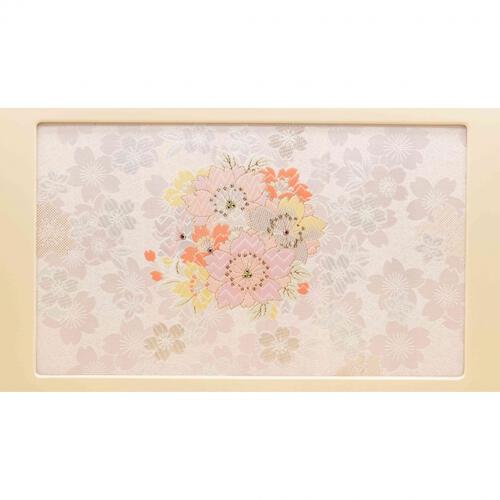 【雛人形】収納飾り 親王飾り「桜クリスタル木目調」(605879)ひな人形 ひな祭り お雛様 おしゃれ モダン 木目 コードレスLED【メーカー直送】