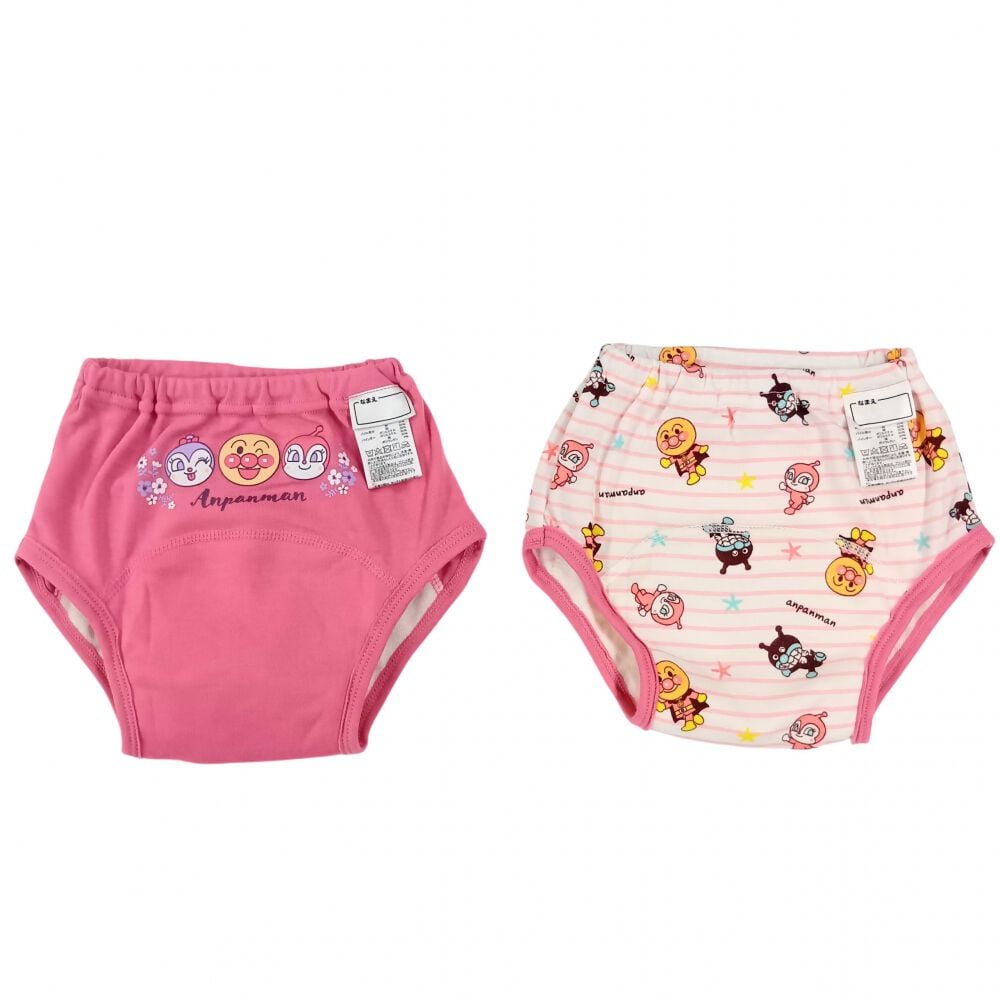 ANPANMAN アンパンマン トレーニングパンツ 3層 2枚組 ピンク×95cm