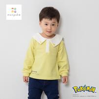 monpoke モンポケ トレーナー 裏毛 衿付き(イエロー×100cm)