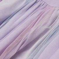 【ティニピン&times;しなこ】チュニック 裾チュール 天竺 パープル&times;100cm