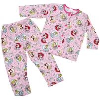 ディズニー 長袖前開きパジャマ＋半袖Ｔシャツセット プリンセス ピンク&times;100cm ベビーザらス限定