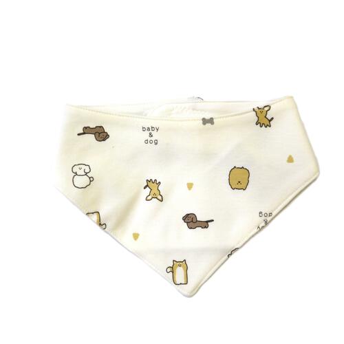 【ベビー×ペットコレクション】スタイ 3枚組 イヌ バンダナ型