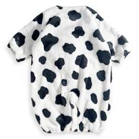 2WAYドレスオール フリース ウシ柄 ブラック×50-60cm