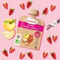 babybio ベビービオ ベビースムージー4種セット アップル・スイートポテト アップル・キャロット アップル・オレンジ・バナナ アップル・ストロベリー・バニラ【有機食材 ベビースムージー 離乳食 ベビーフード】【6カ月～】