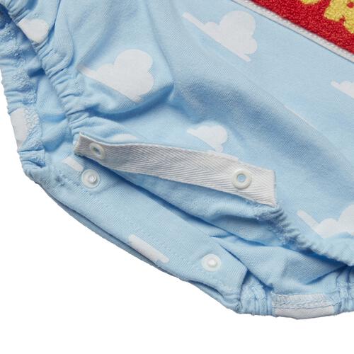 Disney ディズニー 半袖ボディスーツ ドッカン サガラ TOY STORY ロゴ サックス&times;80cm ベビーザらス限定