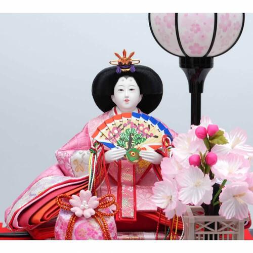 【雛人形】ケース飾り 親王飾り「桜模様黒塗」(322611)ひな人形 ひな祭り お雛様 おしゃれ トイザらス・ベビーザらス限定【メーカー直送】