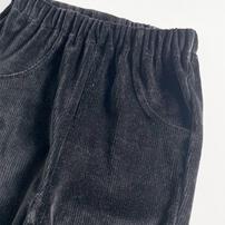 COJIKA 10分丈デイリーパンツ 無地 ニットコール ブラック&times;80cm ベビーザらス限定