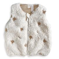 ベビーザらス限定　COJIKA ボア刺繍入りベスト クマ(ホワイト&times;95ｃｍ)