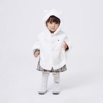 POLO BCS ボア ケープ アイボリー×FREE MC ベビーザらス限定
