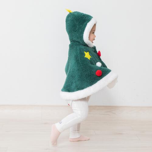 クリスマス ツリーマント コスチューム キッズ ベビー サンタクロース コスチューム 子供 衣装 ベロア ベビーザらス限定
