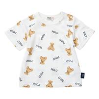 POLO BCS クマ総柄半袖Ｔシャツ オフホワイト&times;90cm ベビーザらス限定