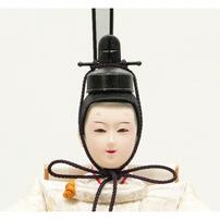 【雛人形】ケース親王飾り「花飾りグレージュパノラマアクリル」（322979）