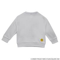 ドラクエベビー＆キッズ サガラ刺繍スウェットシャツ メタルスライム(グレー×約100cm)