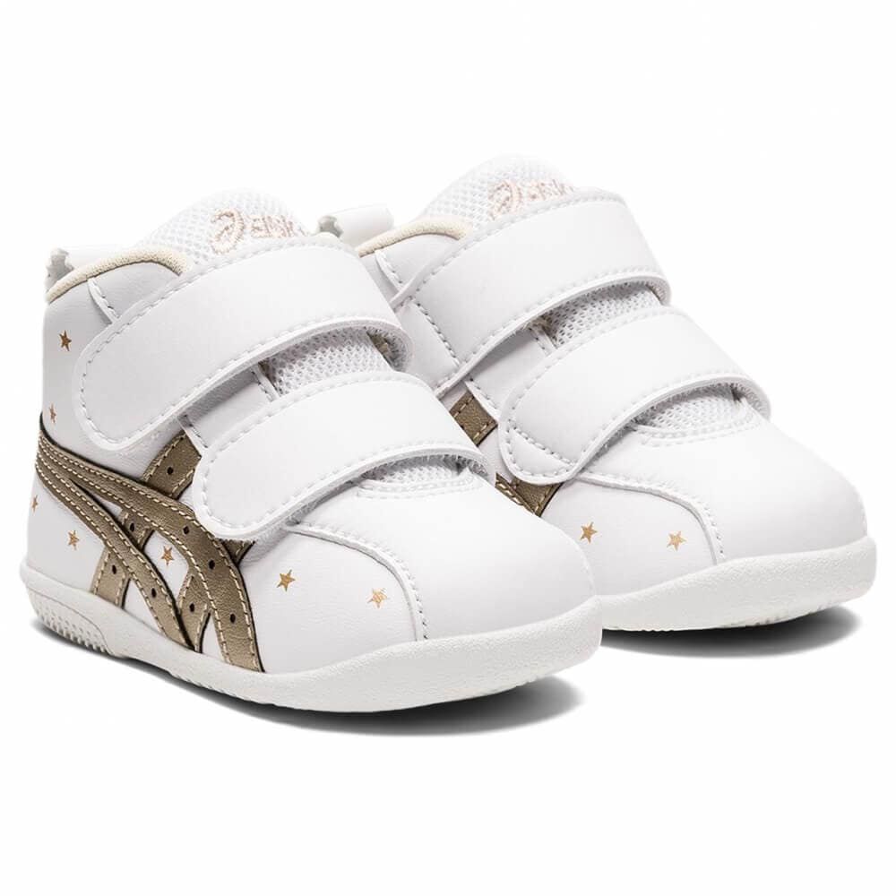 ASICS アシックス スクスク アミュレ ファースト SL(ホワイト/ゴールド