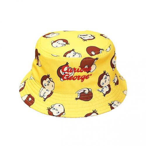 【Welcome to the Universe Baby &times; chimajiro0730さん】おさるのジョージ バケットハット ｲｴﾛｰ&times;52-54cm