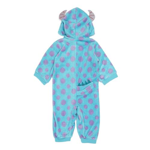 Disney ディズニー 長袖ロンパース サリー フリース サックス×80cm