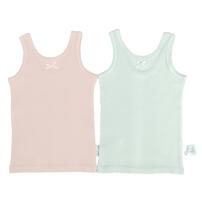 2枚組みえない袖なしシャツ肌着 テレコ ピンク&times;95cm ベビーザらス限定