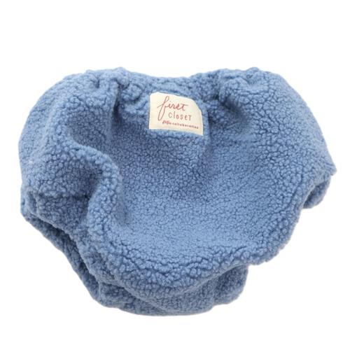 【FirstCloset×mioさん】 足付きレギンス × ボアブルマ ブルー×フリー ベビーザらス限定