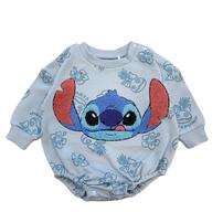 ディズニー 長袖さがらボディスーツ ドッカン スティッチ(ブルー×80cm) ベビーザらス限定
