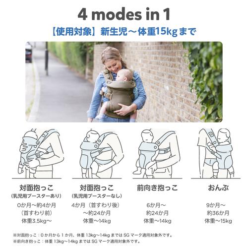 KATOJI カトージ Joie ベビーキャリア サビー エア (ビスク) 抱っこ紐 4wayスタイル 新生児～3歳頃まで