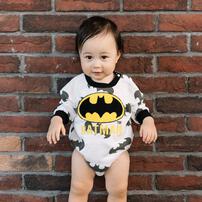 WARNER ワーナー 長袖さがらボディスーツ ドッカン バットマン ホワイト×70cm ベビーザらス限定