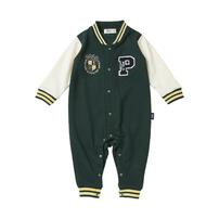 POLO BCS スタジャン風ロンパース グリーン×80cm ベビーザらス限定