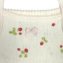 2枚組おめかしキャミソールロンパース肌着 いちご ピンク&times;70cm ベビーザらス限定