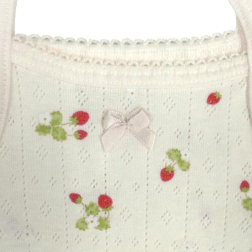 2枚組おめかしキャミソールロンパース肌着 いちご ピンク&times;70cm ベビーザらス限定